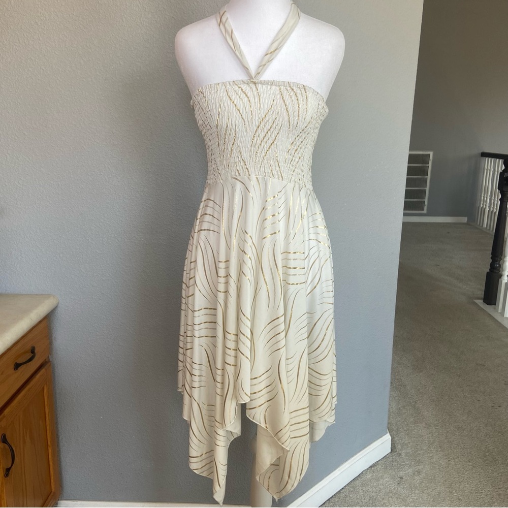 Shoreline Cream Strapless Dress